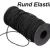 Runde Elastikker *SORT/HVID* Flere Tykkelser (god kvalitet)