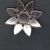 Broche blomst ø: 52mm - 1stk.