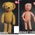 Fj 02-02-10: Mønster: Strik Bamse og Dukke Lise 50cm *org*