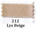 Klik her for at se flere billeder og f mere information om varen:  0212 - Dobbeltsidet Satinbånd - Lys Beige - pr. m.
