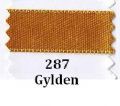 Klik her for at se flere billeder og f mere information om varen:  0287 Dobbeltsidet Satinbånd - Gylden - pr. m.