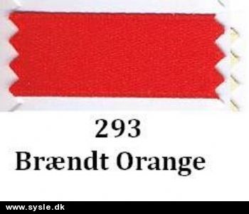 0293 Dobbeltsidet Satinbånd - Brændt Orange - pr. m.