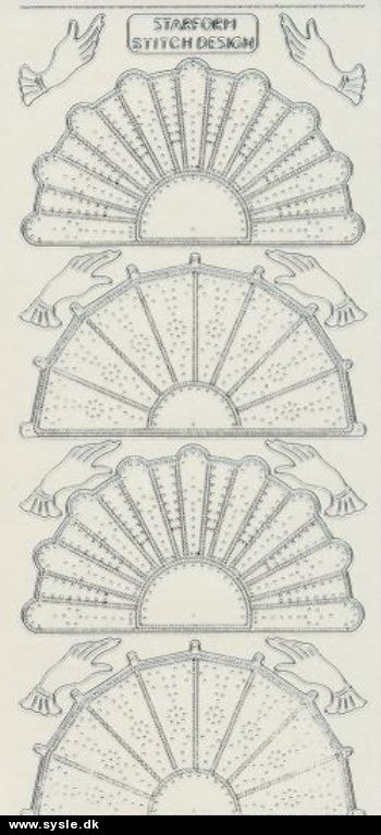 3208 Stix Transp. Broderi - Vifte *4 på ark* UDGÅR