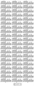 Klik her for at se flere billeder og f� mere information om varen:&nbsp; 0631 Stix Tekst - Tillykke(3 rk.)*60 på ark*