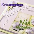 Klik her for at se flere billeder og f mere information om varen:  Bo 1135/ Mini Alphabet embossing - 3D bog *TYSK tekst*