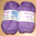 Klik her for at se flere billeder og f mere information om varen:  5244 Cotton 8/4 - LILLA 50g 1ng