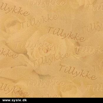 2610 - R.E.D Karton A4 - Beige m. Stor Rose/Tillykke - 1 ark.