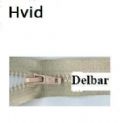 Klik her for at se flere billeder og f� mere information om varen:&nbsp; Lynlås - 6mm Delbar delrin - Hvid