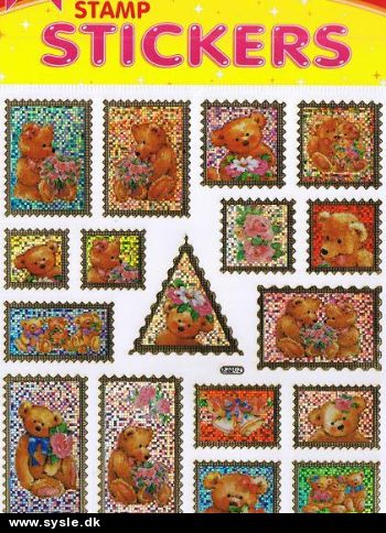 2002 Fv. Oblater - Bamse Stamps *17 på ark*