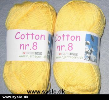 3040 Cotton 8/4 - Lys GUL - 1ng