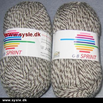 0485 Sprint 50g - Hvid/Brun Nist - 1ng.
