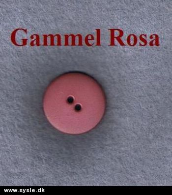 Standart Knap - Gammel Rosa - 1 stk.