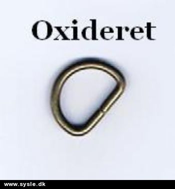 D-ring - Oxideret- fl.str. *KUN REST*