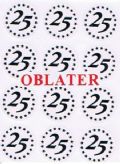 Klik her for at se flere billeder og f� mere information om varen:&nbsp; 0278 Oblater - 25år SØLV 24mm *24 på ark*