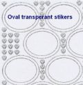 Klik her for at se flere billeder og f mere information om varen:  3103 Stix Transp.- Oval 4,5x5,7cm - 5 på ark