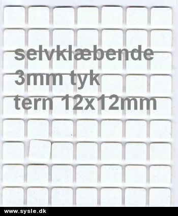 Pudetape - 3D Tern SORT/HVID