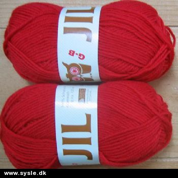 4330 Jil Uldgarn - RØD/Julerød - 1ng. *SE ANTAL*