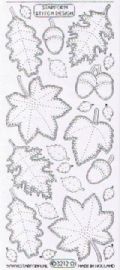 Klik her for at se flere billeder og f mere information om varen:  3212 Stix Transp. Glitter - Sølv Blade Stor *7+16 på ark*