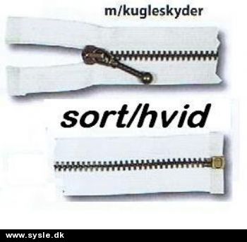 DELBAR Lynlås - 4mm Metal m. kugleskyder - HVID 10-12cm