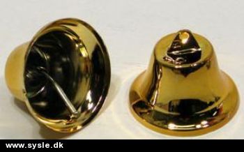 Kysseklokker - STOR 38mm GULD - SE ANTAL