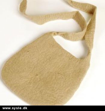 Filtet taske - 21x21cm m. lang hank - 1stk.