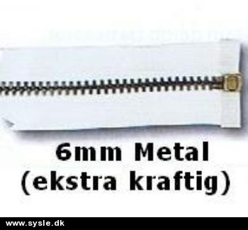 Lynlås - Metal 6mm - Hvid (ekstra kraftig)
