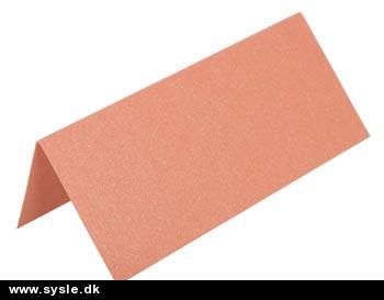 3163 - Bordkort Metallic Karton - Lys Pink - 10stk.