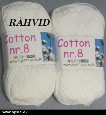 0201 Cotton 8/4 - RÅHVID - 1ng