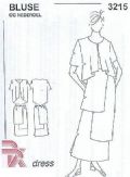 Klik her for at se flere billeder og f mere information om varen:  3215 BK dress mønster - Bluse og nederdel (vo.)