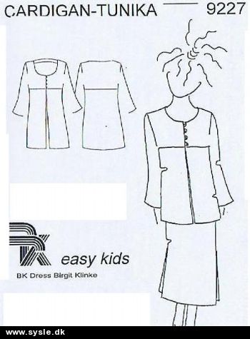 9227 BK easy kids - Cardigan/tunika (børn)