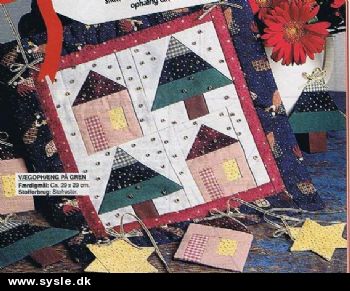 Hv 44-98-63 Mønster: Ting og Pynt til jul, vægophæng 29x29cm