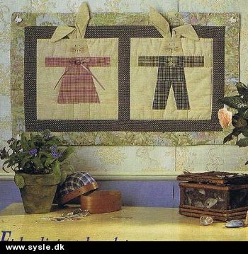 Hv 20-96-57: Mønster: Patchwork vægstykke m. hare *org*
