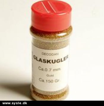 5143/ Glaskugler - 0,7mm Metalic GULD - 150g