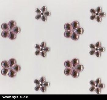 2141 Rhinestone, Lille blomst af sten - Blank Rosa