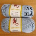 Klik her for at se flere billeder og f mere information om varen:  8849 Soft Cotton - Lys Blå - 1ng