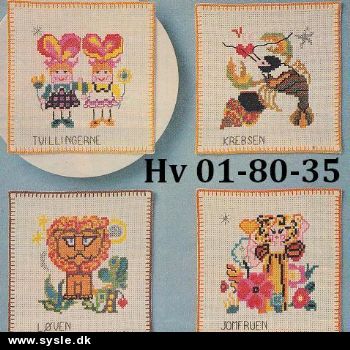Hv -1979-1980: Mønster: Stjernetegn 12 fors. motiver *org*