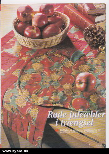 Fj 45-97-15: Mønster: Sy Juleløber og Æble *org*