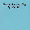 Klik her for at se flere billeder og f mere information om varen:  Majestic A4 Karton 250g - Tyrkis Blå - 1 ark.