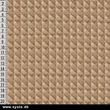 Patch. Beige m. 3kant i 4kant B:115cm - pris pr. ½m