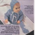 Klik her for at se flere billeder og f mere information om varen:  Df 30-71-01: Mønster: Babysæt - trøje m.bærestykke mm. *org*