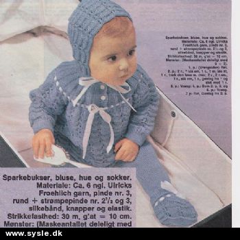 Df 30-71-01 Mønster: Babysæt - trøje m.bærestykke mm. *org*