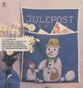 Klik her for at se flere billeder og f mere information om varen:  Hv 38-79-41: Mønster: Julepost m. Snemand **org*