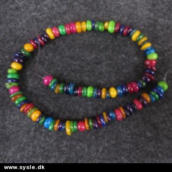 2200 Muslinge-perle 35cm ca.110 på snor (regnbue)