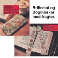 Klik her for at se flere billeder og f mere information om varen:  Hv 48-78-43: Mønster: Brodere Bogmærke/Brilleetui *org*