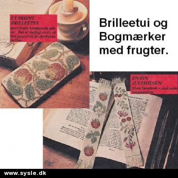 Hv 48-78-43: Mønster: Brodere Bogmærke/Brilleetui *org*