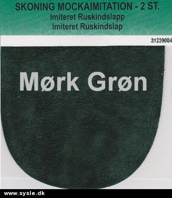 4664 Imt. Ruskind Lapper 10x15cm Mørk GRØN - 2 i pk..