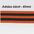 Klik her for at se flere billeder og få mere information om varen:  Adidas bånd - 40mm Orange/sort *pr.m.*