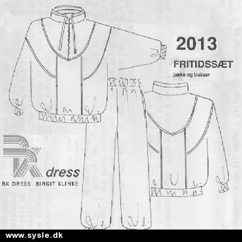 2013 Mø.: BK dress. Fritidssæt/Jakke og Bukser