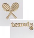 Klik her for at se flere billeder og f mere information om varen:  Tennis mærker, Guldtråd - 1stk.
