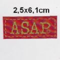 Klik her for at se flere billeder og f� mere information om varen:&nbsp; 2,5x6,1cm Mærke, ASAP rødt *DEN SIDSTE*